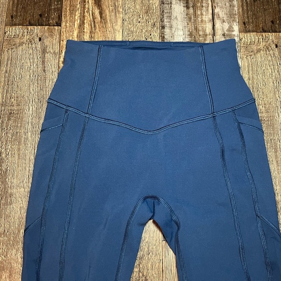 Lululemon All The Right Places Crop II *23" in Code Blue Women’s Size 2 - Picture 4 of 6